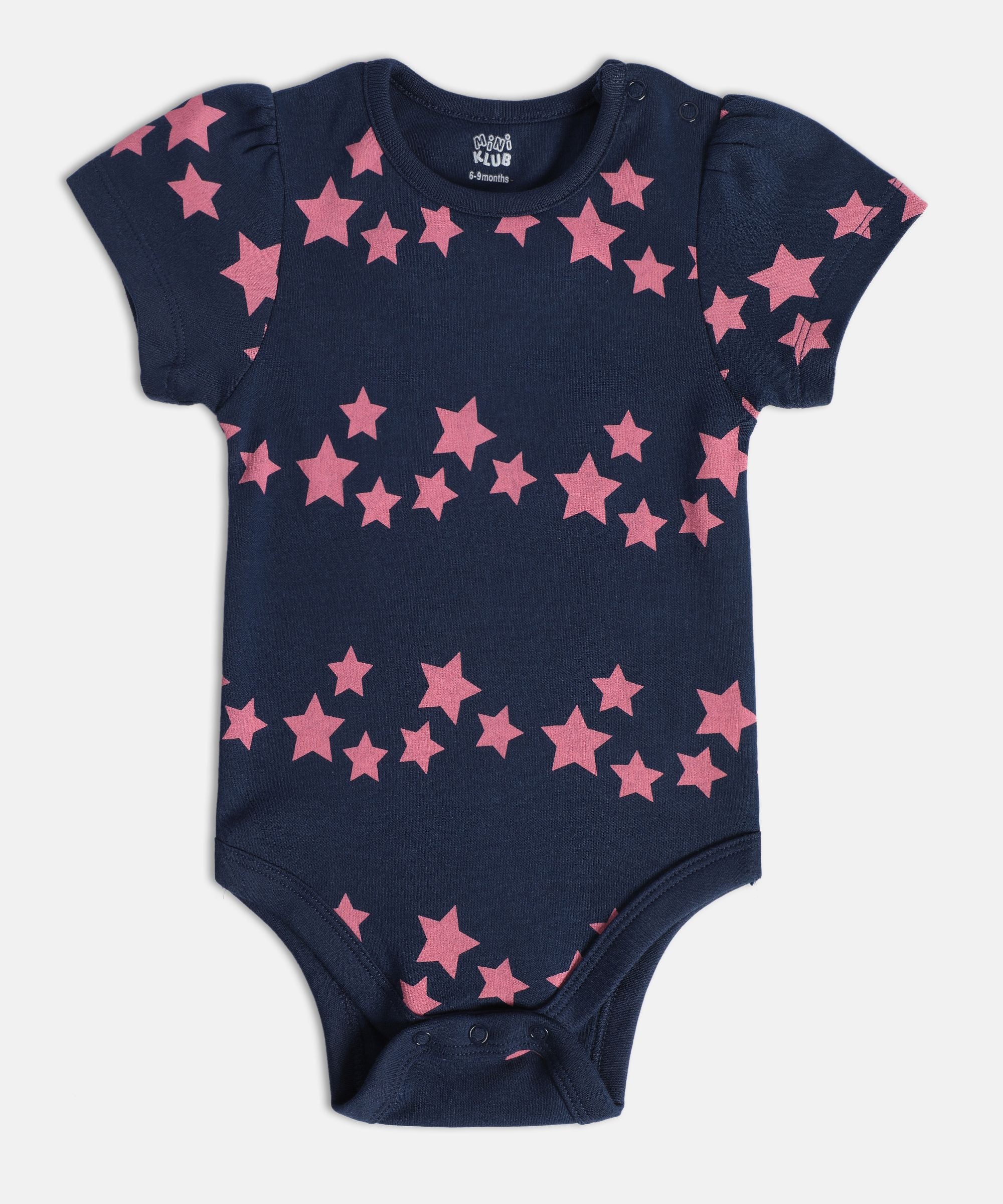 Girls Multicolor Pack Of 3 Body Suit