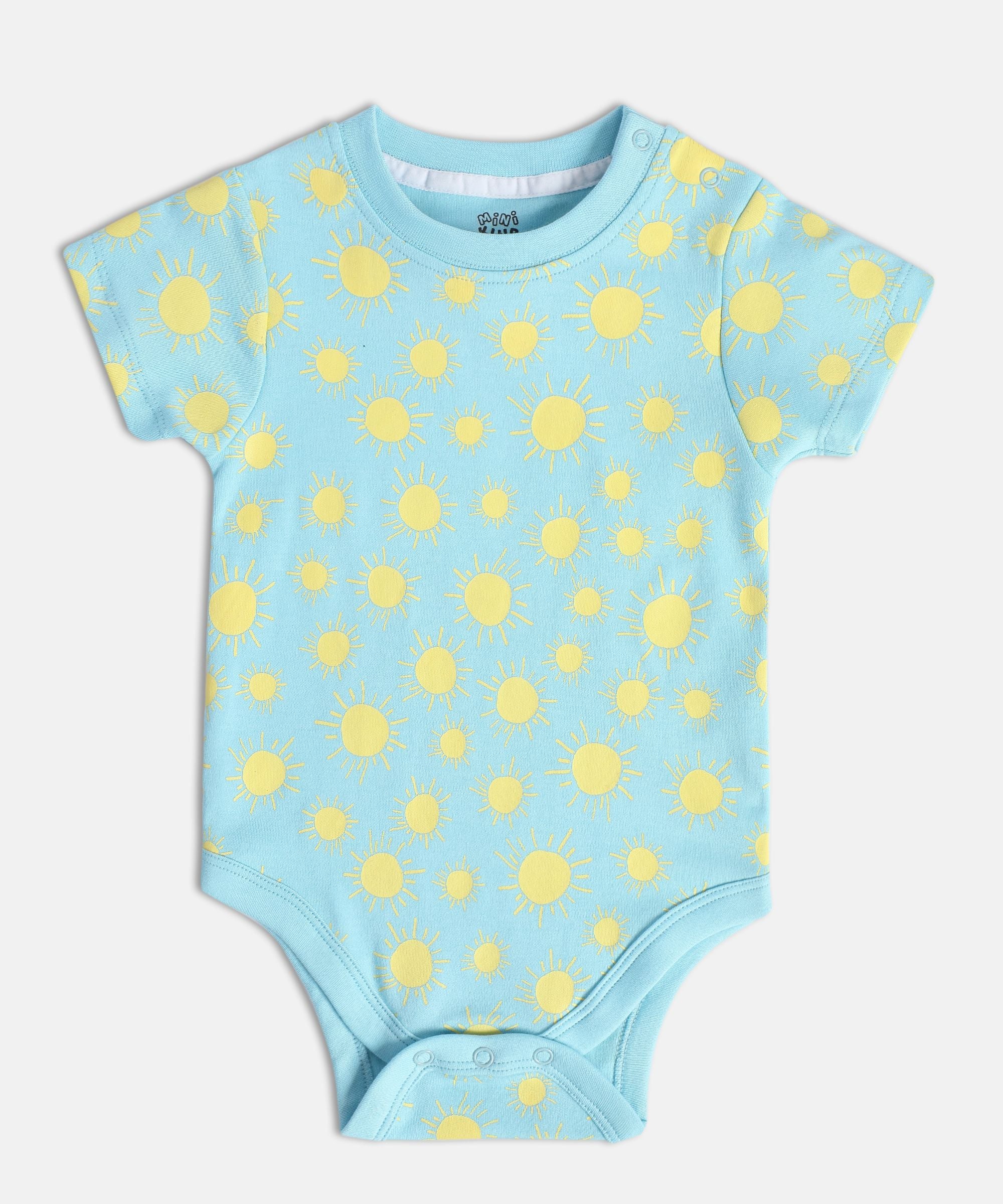 Boys Multicolor Pack Of 3 Body Suit