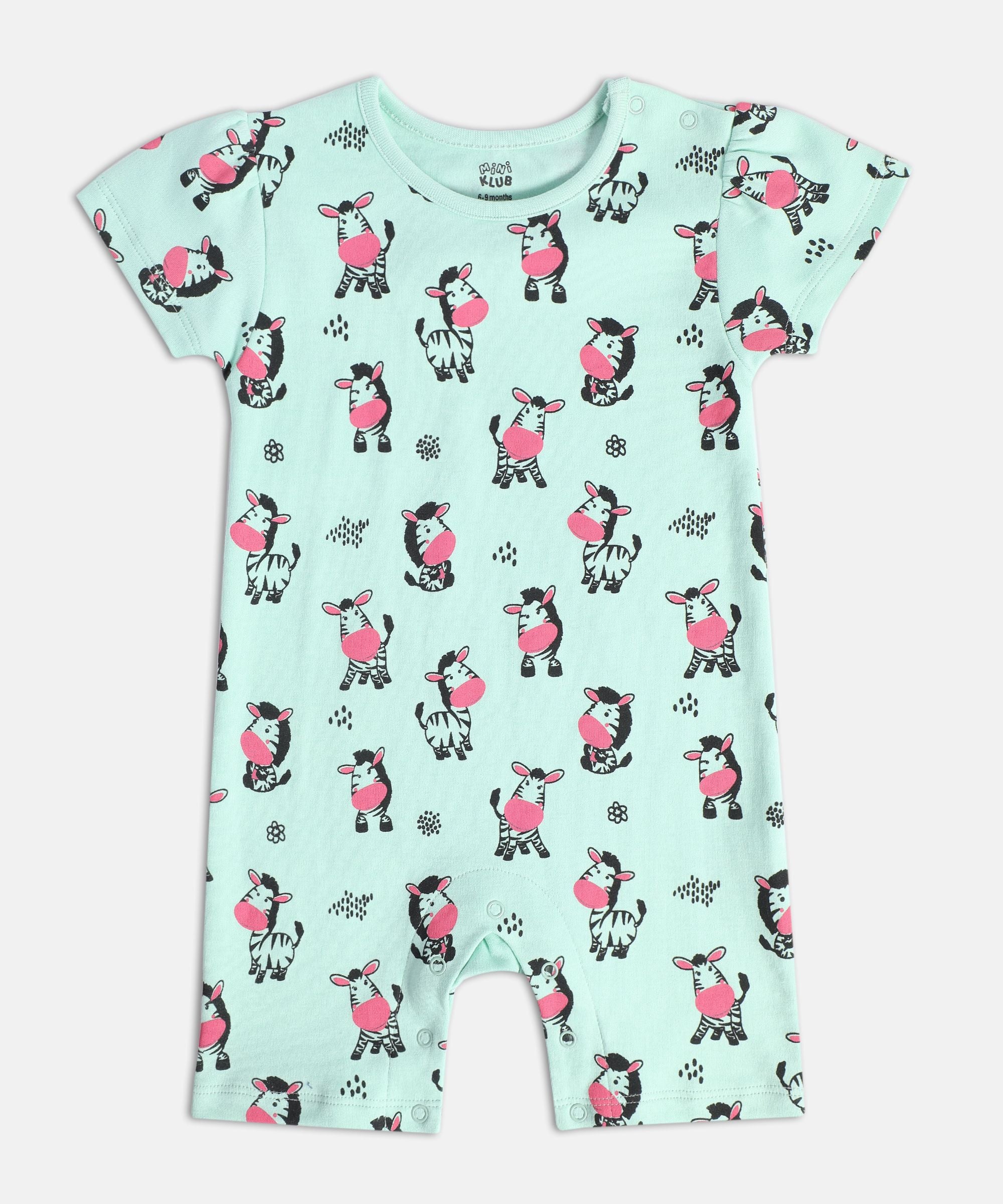 Girls Multicolor Pack Of 2 Romper