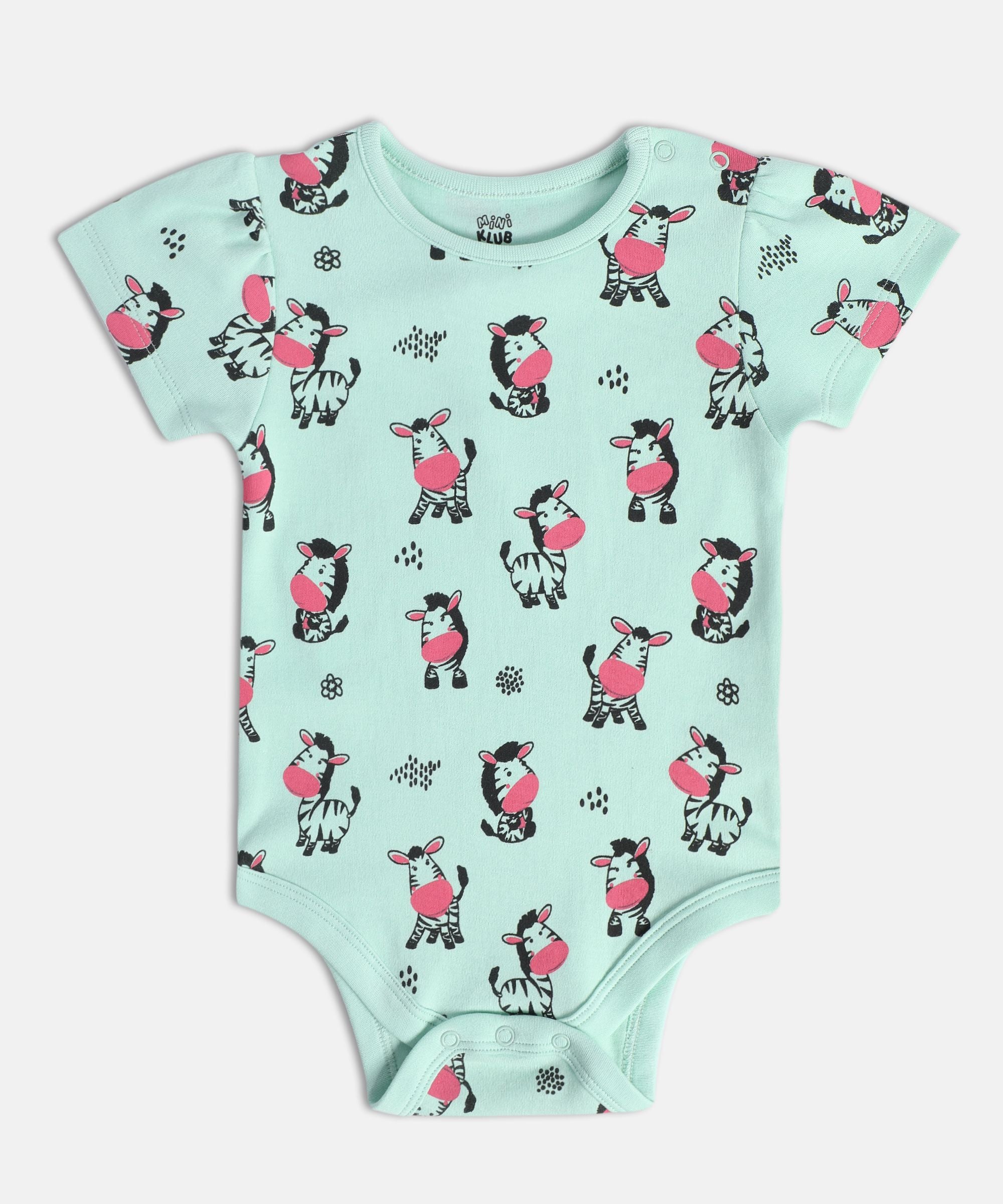 Girls Multicolor Pack Of 3 Body Suit