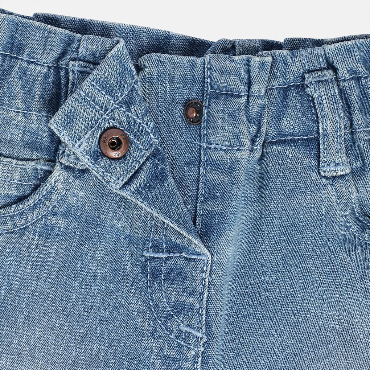 Girls Mid Blue Pack Of 1 Denim Pant