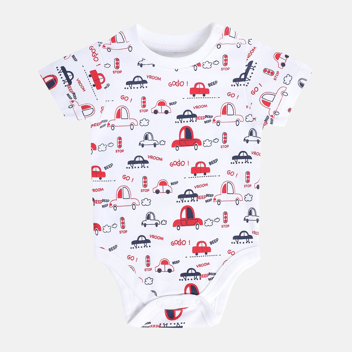 Boys Multicolor Pack Of 3 Body Suit