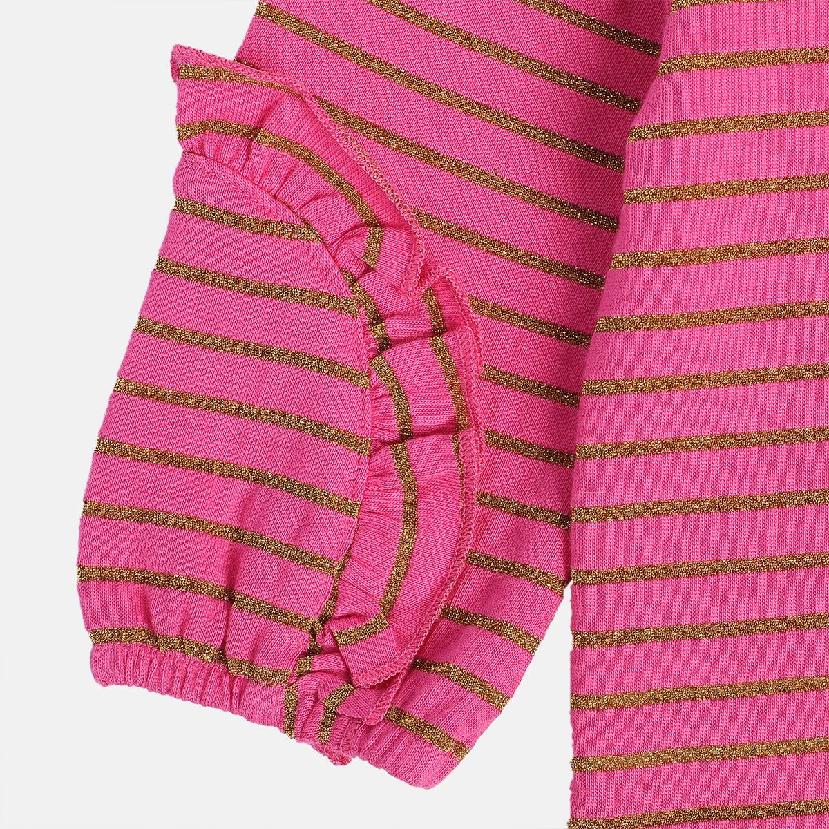 Girls Hot Pink Pack Of 1 Knit Top