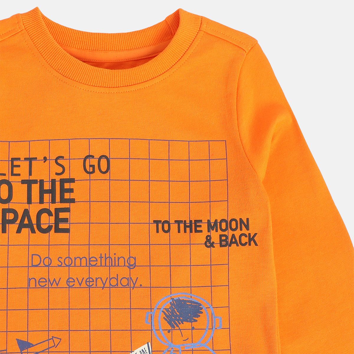 Boys Orange Pack Of 1 T-Shirt