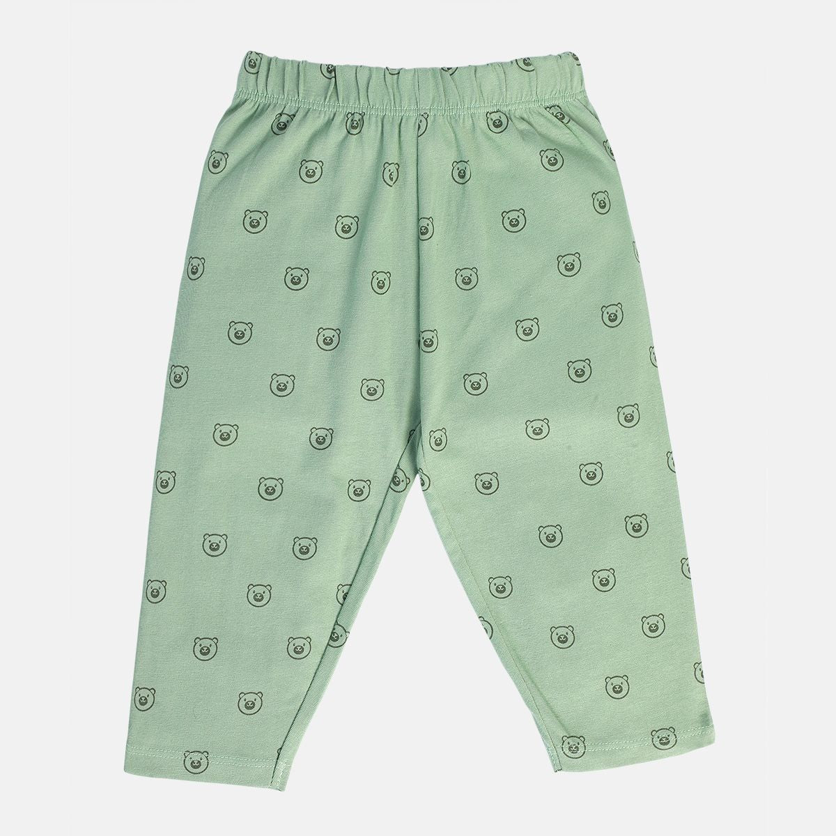 Boys Green Pack Of 2 T-Shirt And Bottom