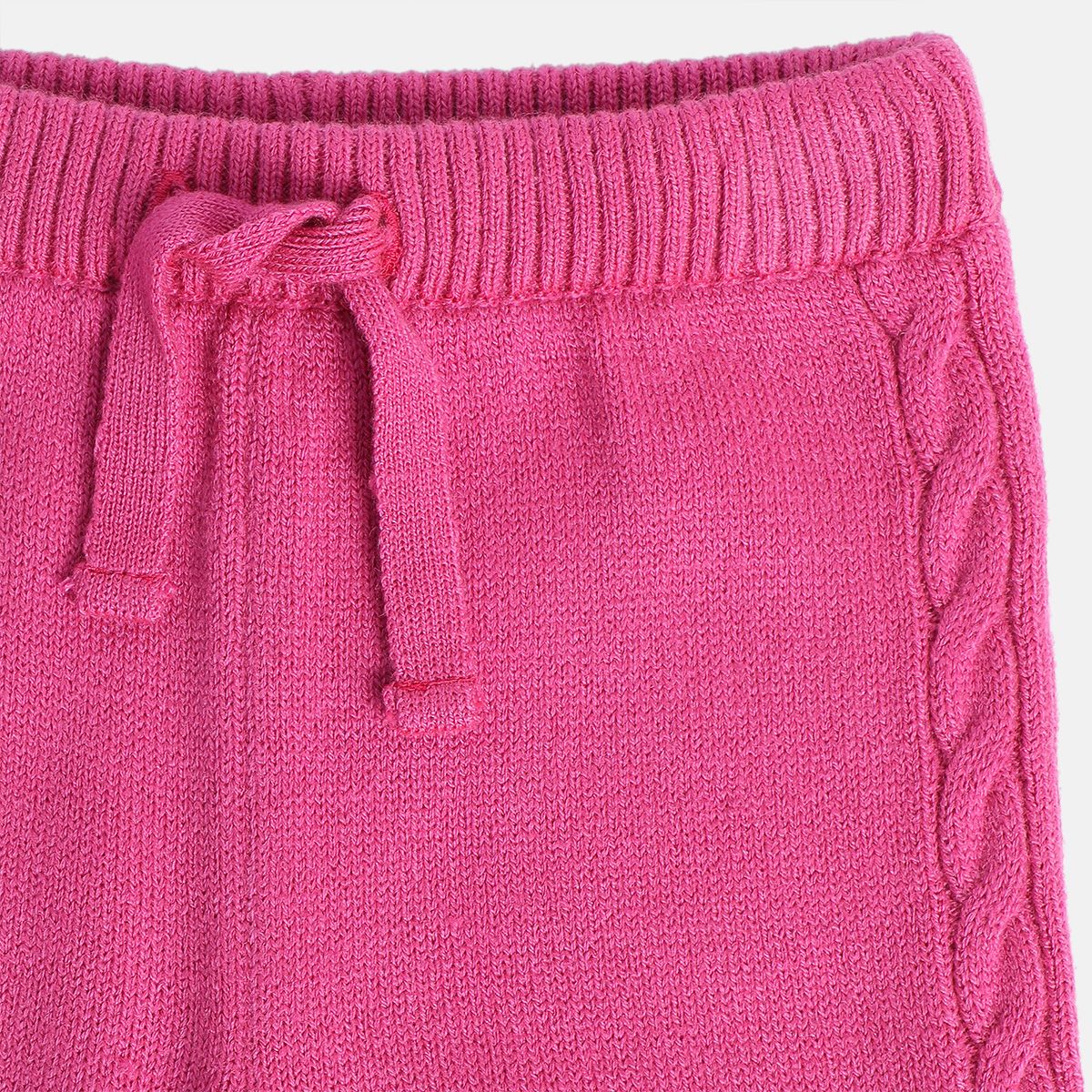 Girls Pink Pack Of 1 Knit Bottom