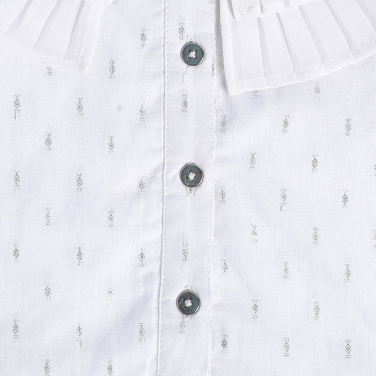 Girls White Pack Of 1 Woven Top