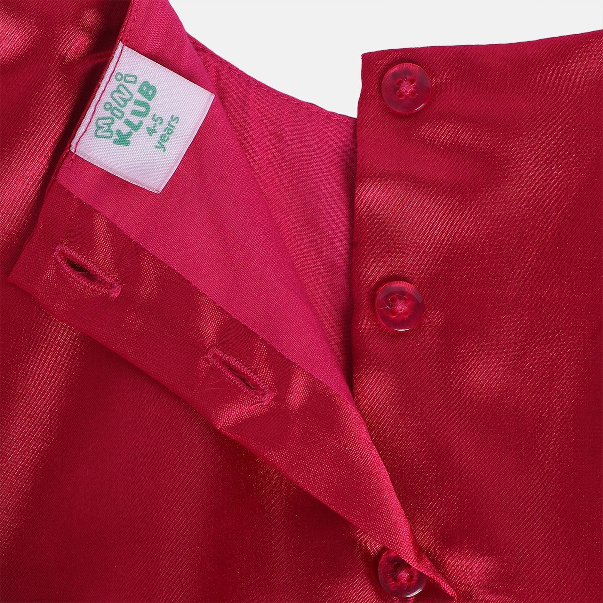 Girls Maroon Pack Of 1 Dress
