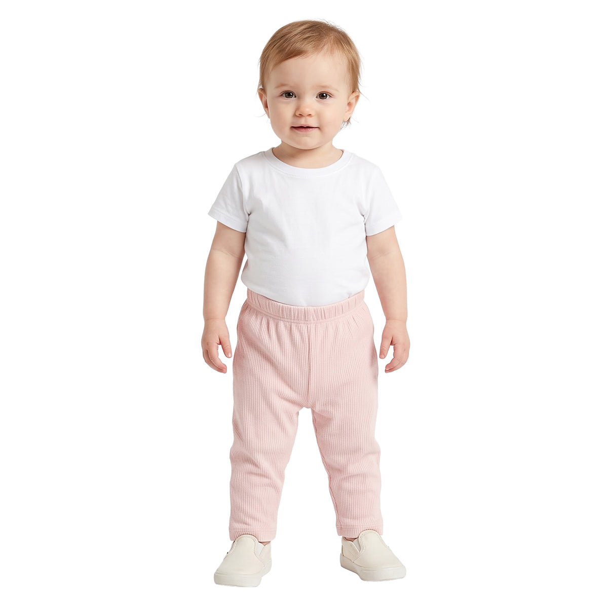 Baby Girls Green & Pink Knit Bottoms Pack of 2 Regular Fit Casual Wear