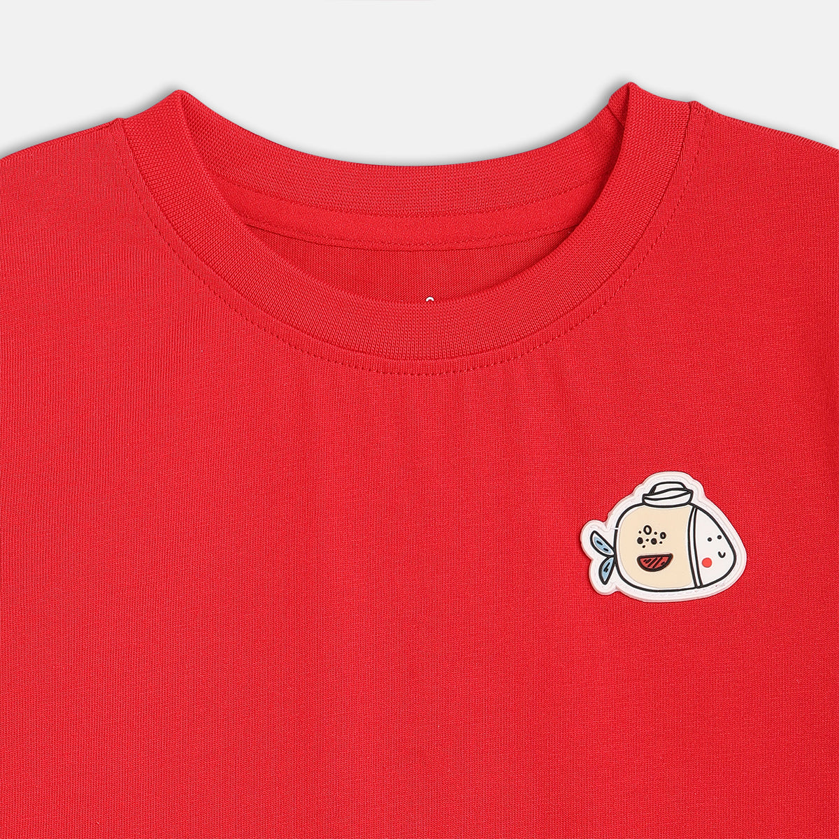 Baby Boys Solid T-Shirt and Striped Shorts Set, Red