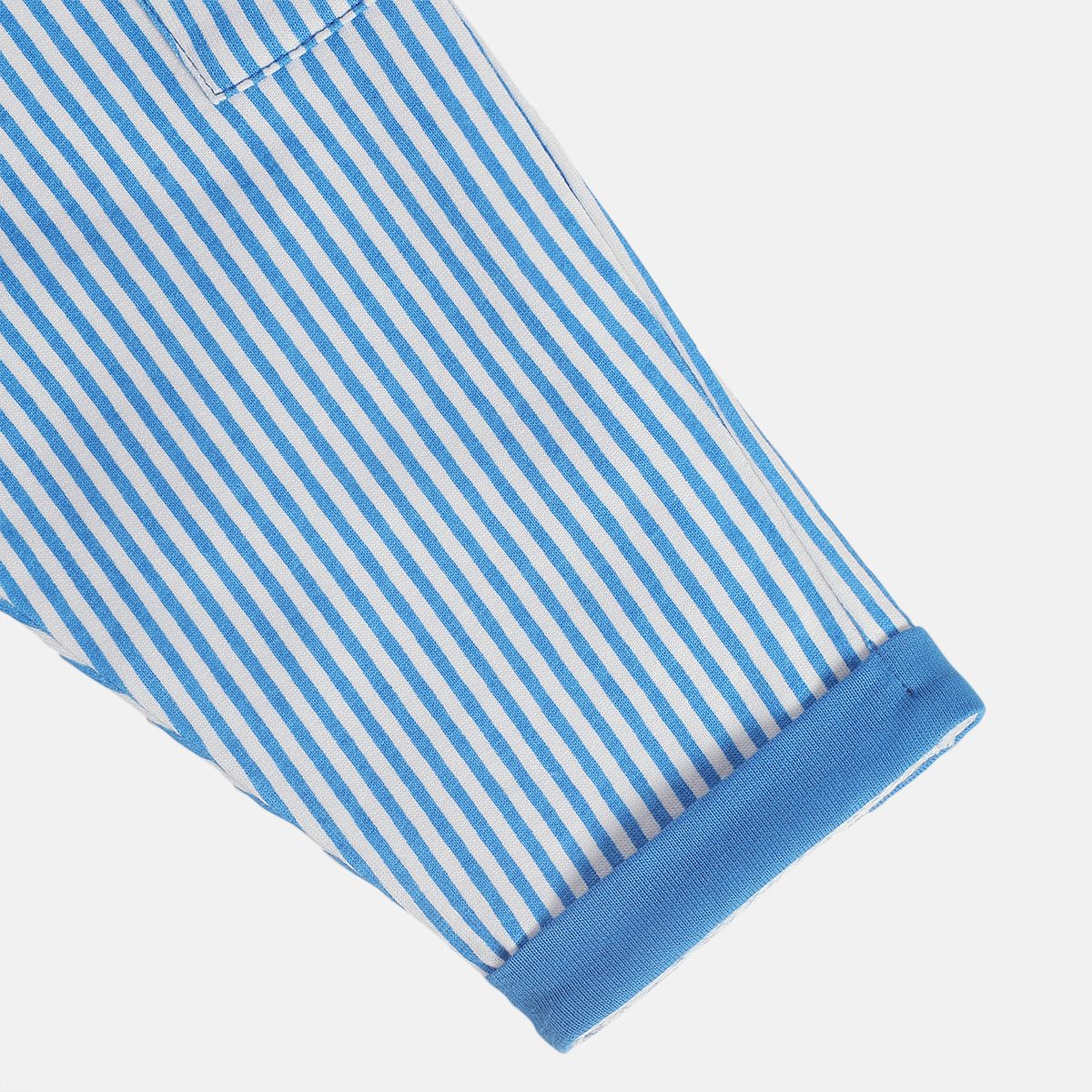 Boys Blue Adjustable Elastic Full Length Knit Bottom