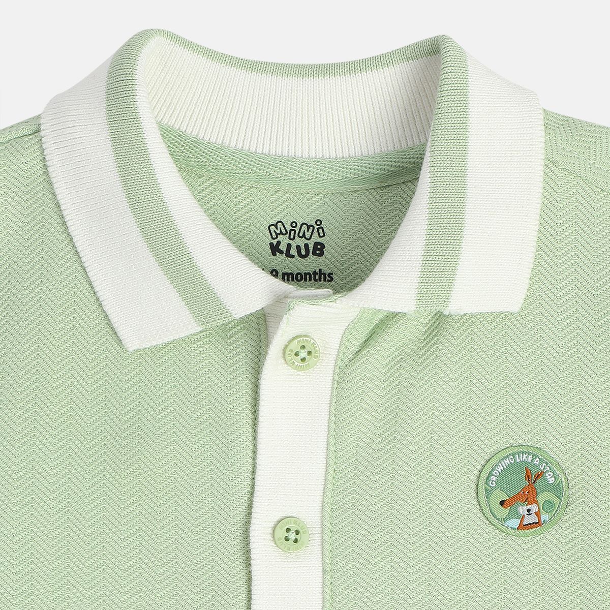 Boys Cotton Full Sleeves Solid Shirt - Olive