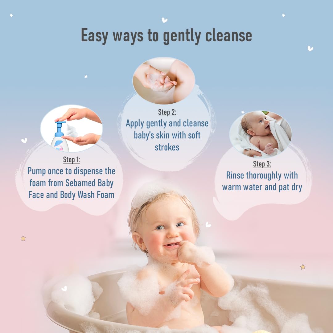 Sebamed Baby Face & Body Wash Foam 400Ml