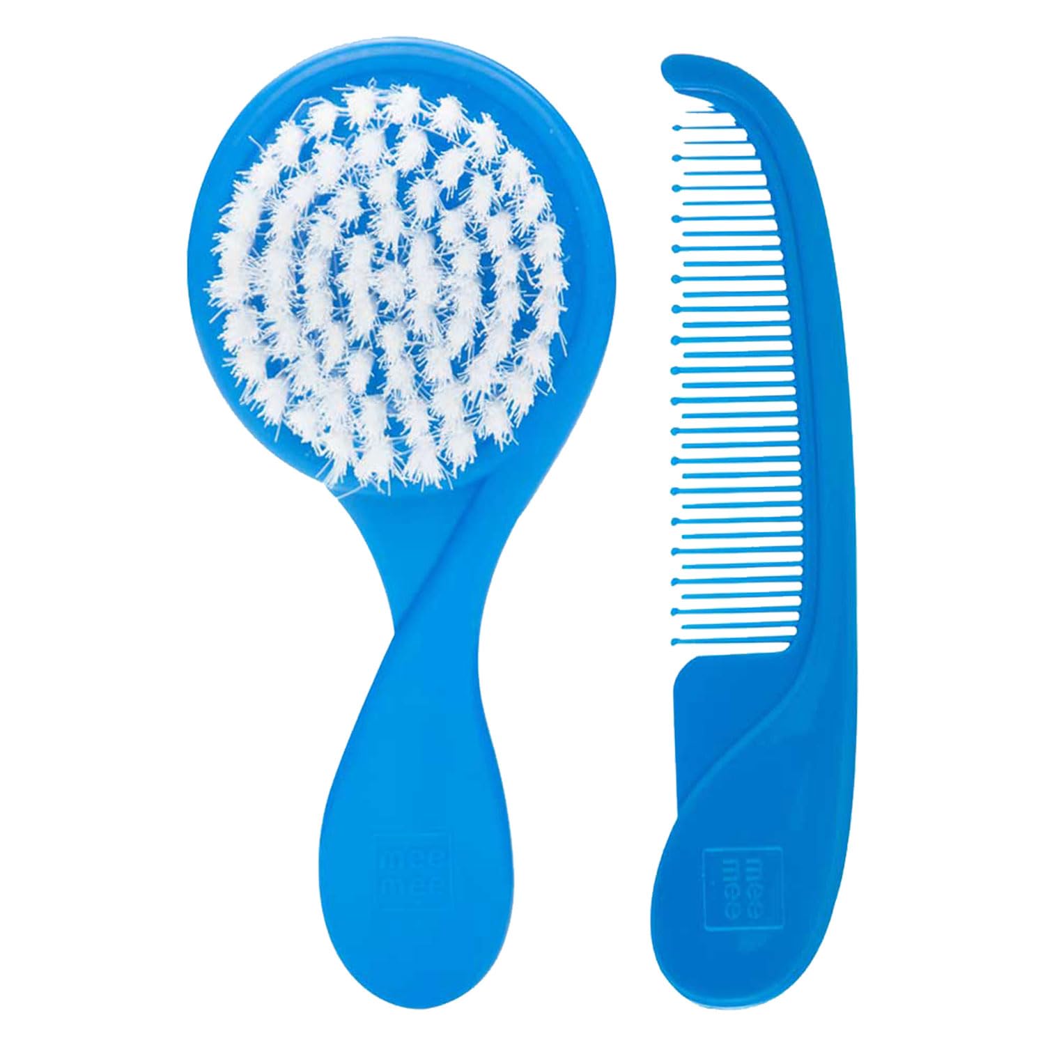 Mee Mee Baby Hair Brush and Comb Set with Soft Bristles & Rounded Teeth - Blue