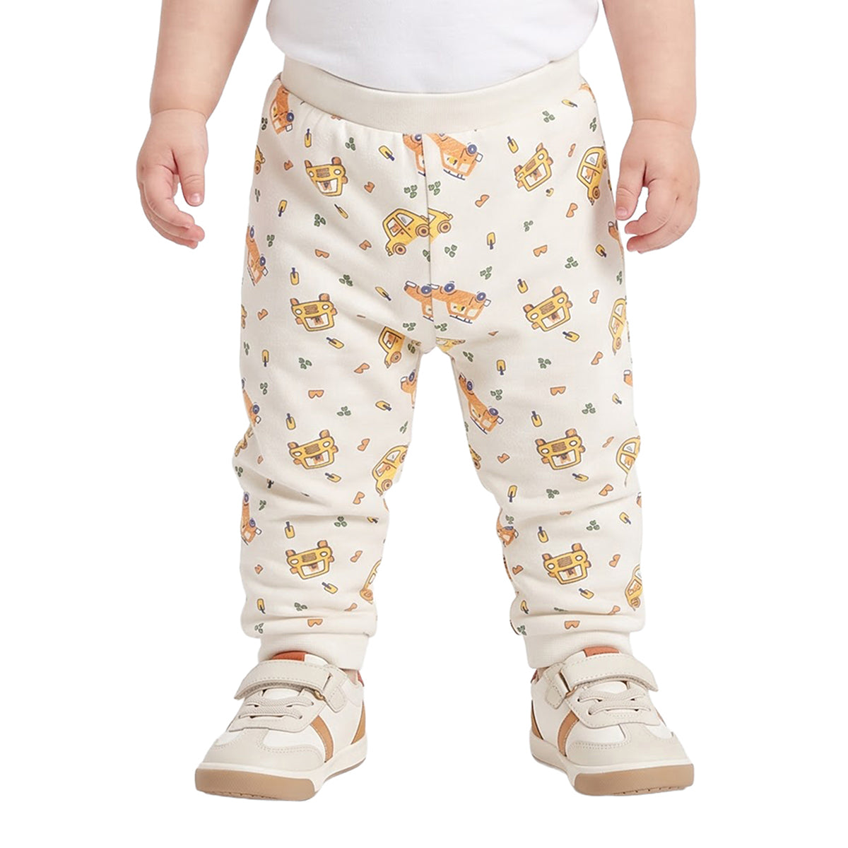 Baby Boys Blue and Cream Knit Bottoms Pack of 2 Regular Fit Casual Wear