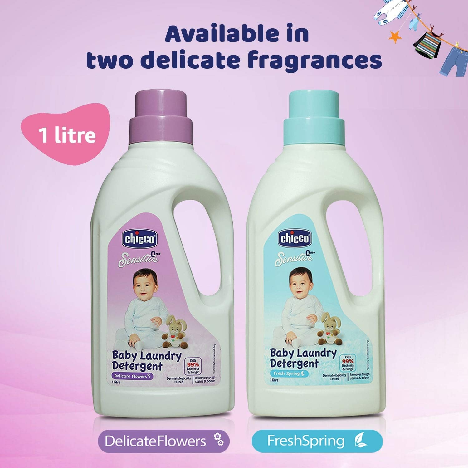 Baby Laundry Detergent (Delicate Flowers) (1L)