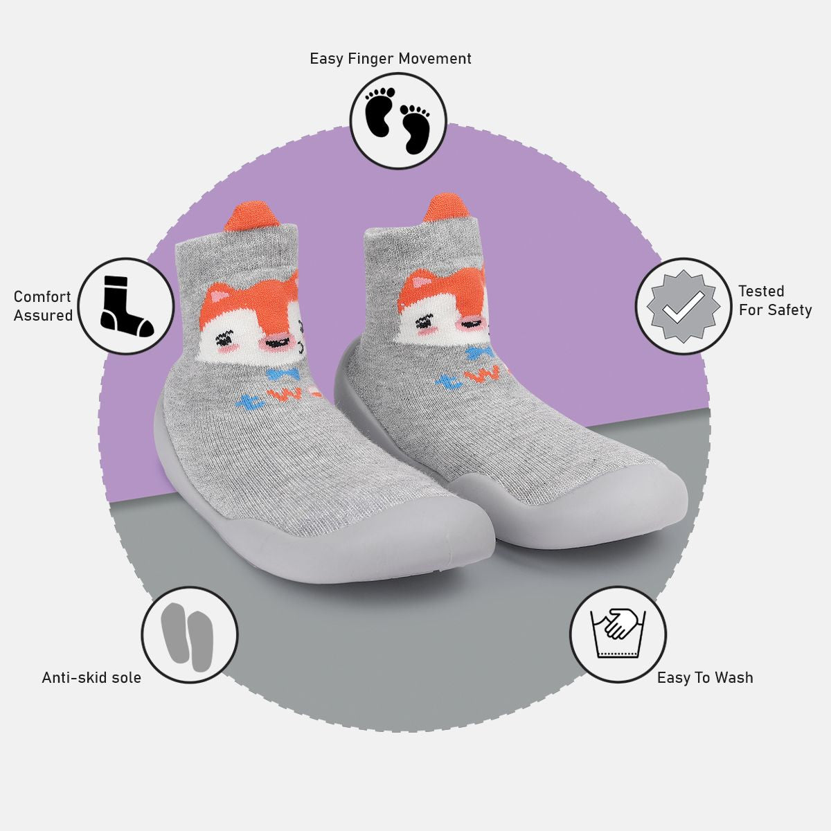 Unisex Grey Moccains