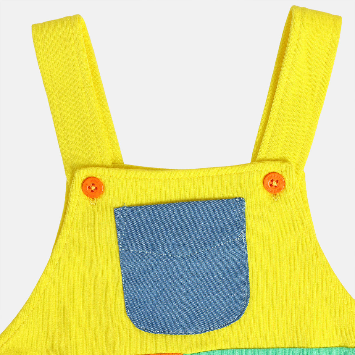 Boys Multicolor Pack Of 2 Dungaree Set