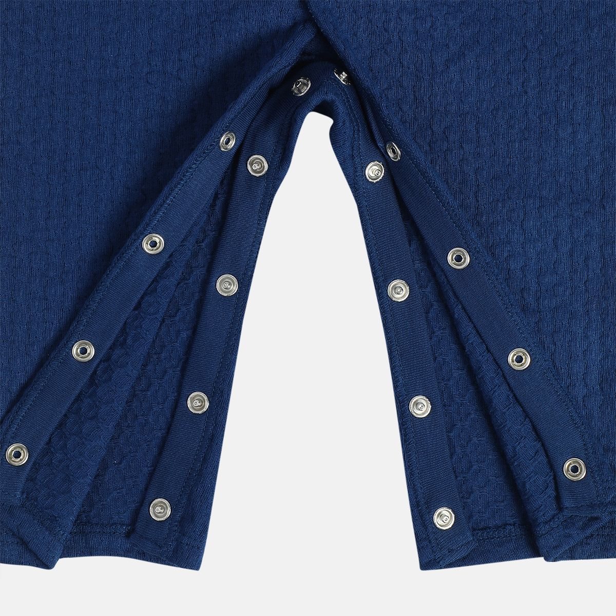 Boys Navy/White Round Neck Full Length / Long Sleeve Romper