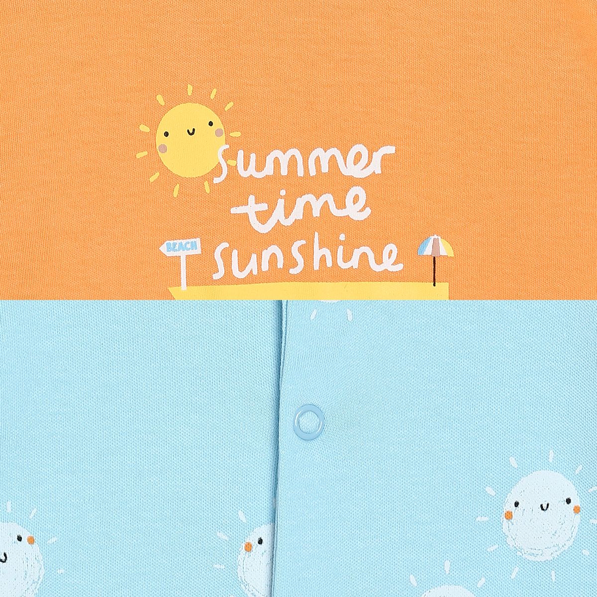 Boys Multicolor Pack Of 2 Romper