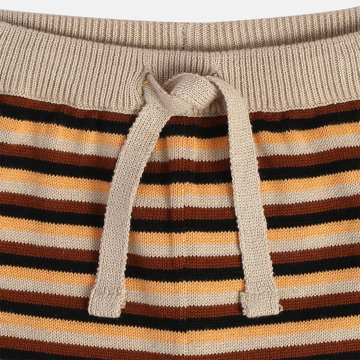 Boys Cotton Full Sleeves Animal Embroidered Clothing Set - White & Brown