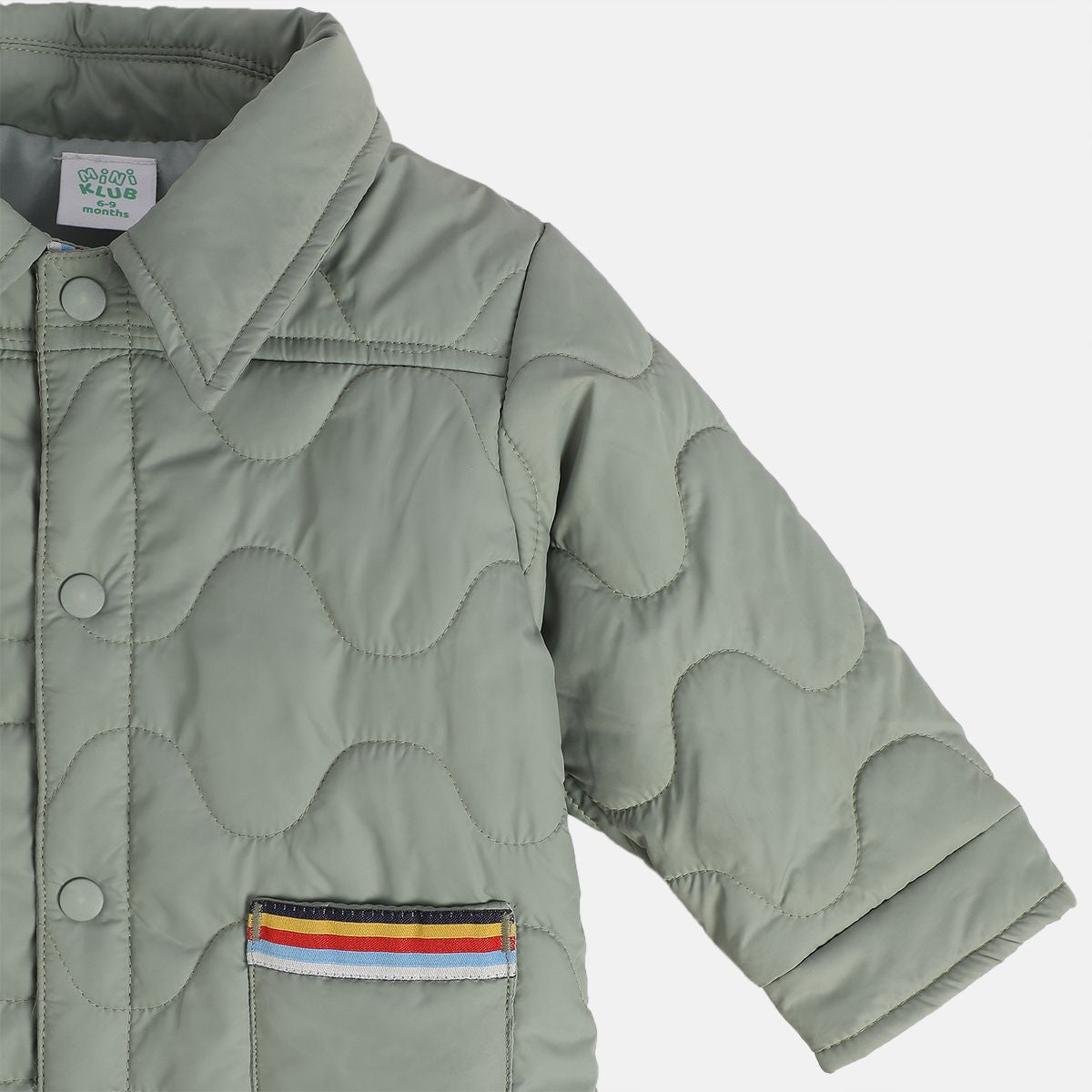 Boys Cotton Full Sleeves Solid Jacket - Grey