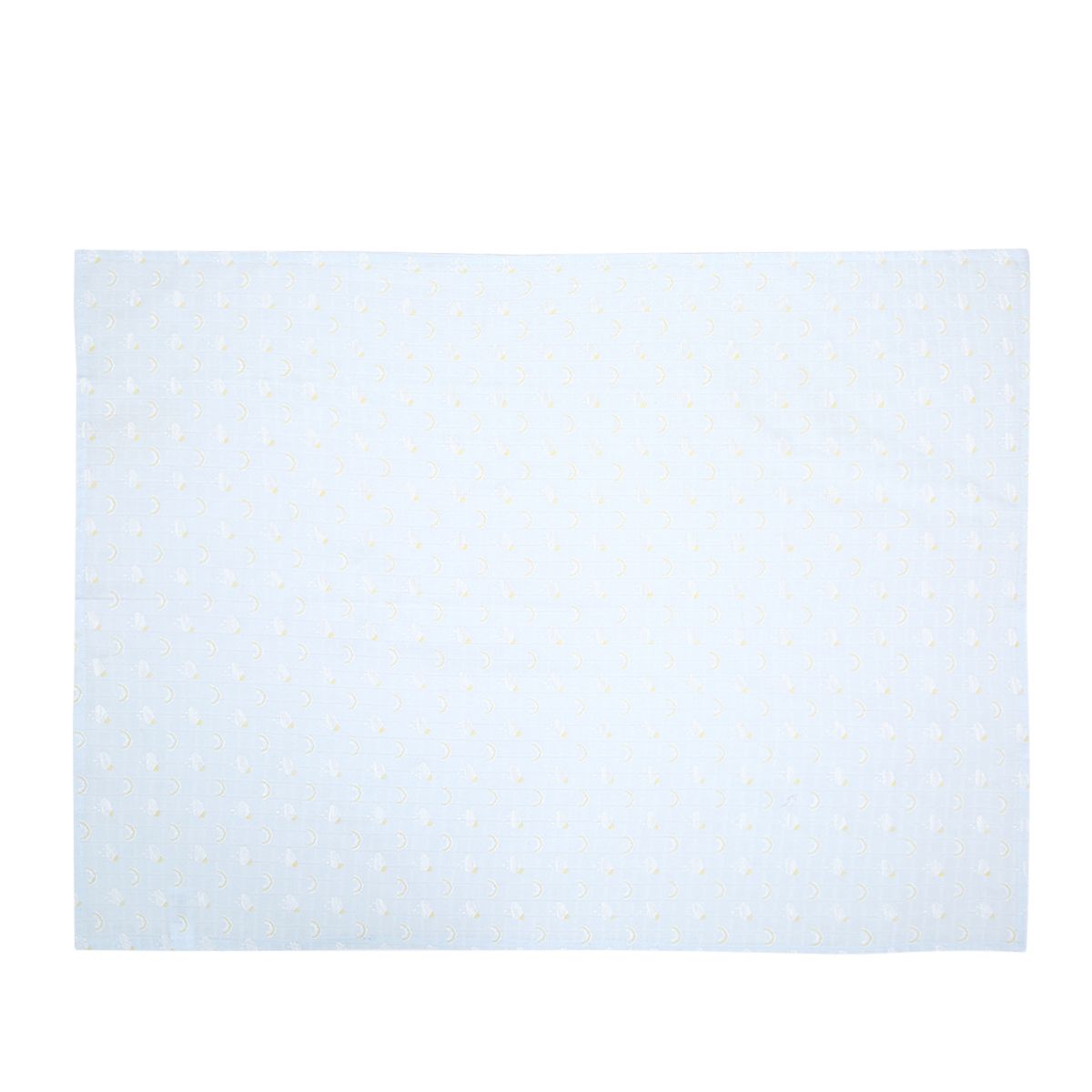 Baby Unisex White and Blue Cotton Muslin Printed Swaddle Wraps Pack of 2 Soft and Breathable Everyday Essentials