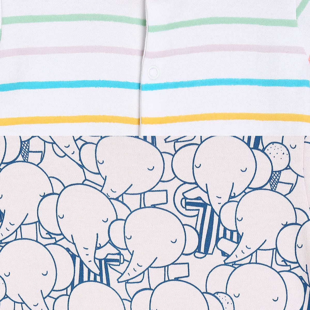 Boys Multicolor Pack Of 2 Romper