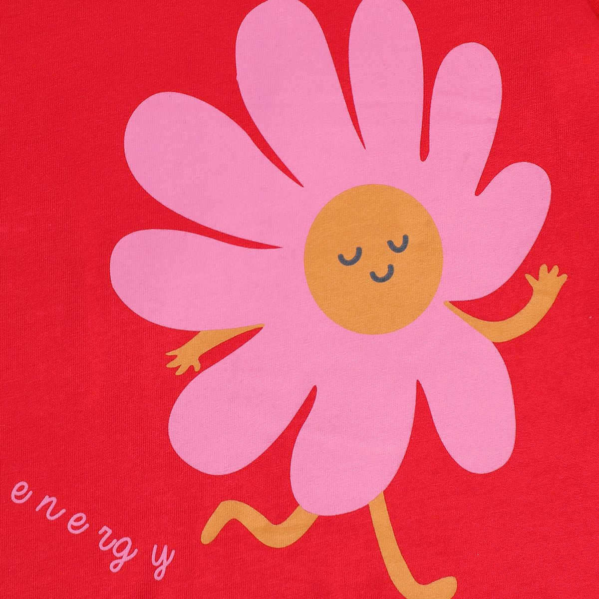 Girls Red Knit Top