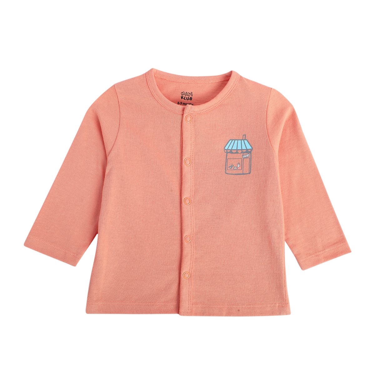Boys Peach Front Open Vest