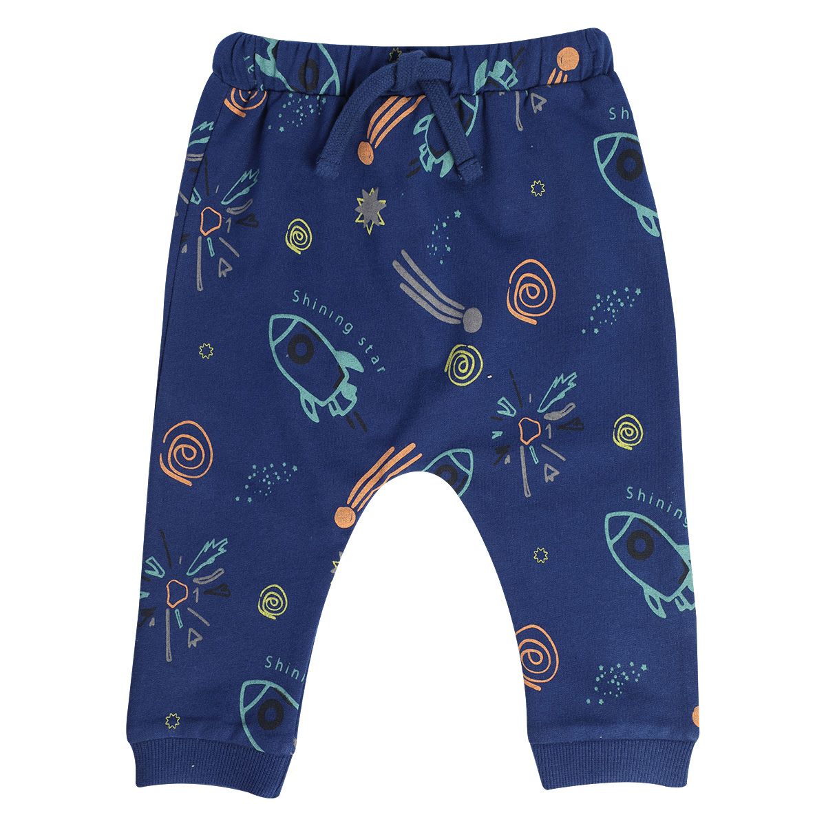 Boys Navy Pack Of 2 T-Shirt And Bottom