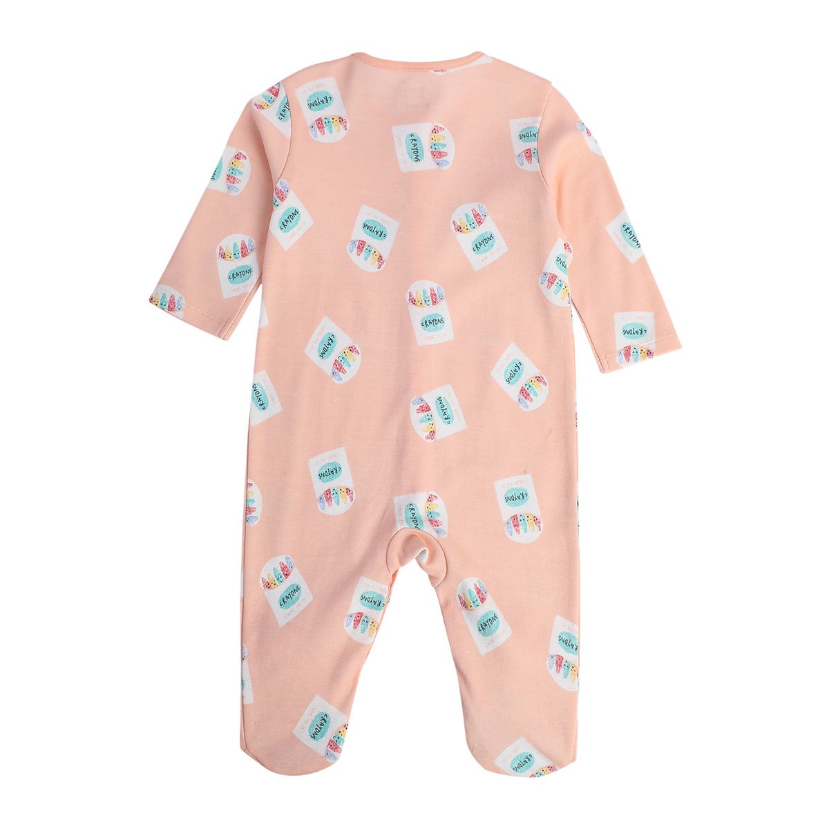 Girls Multicolor Pack Of 2 Sleep Suit