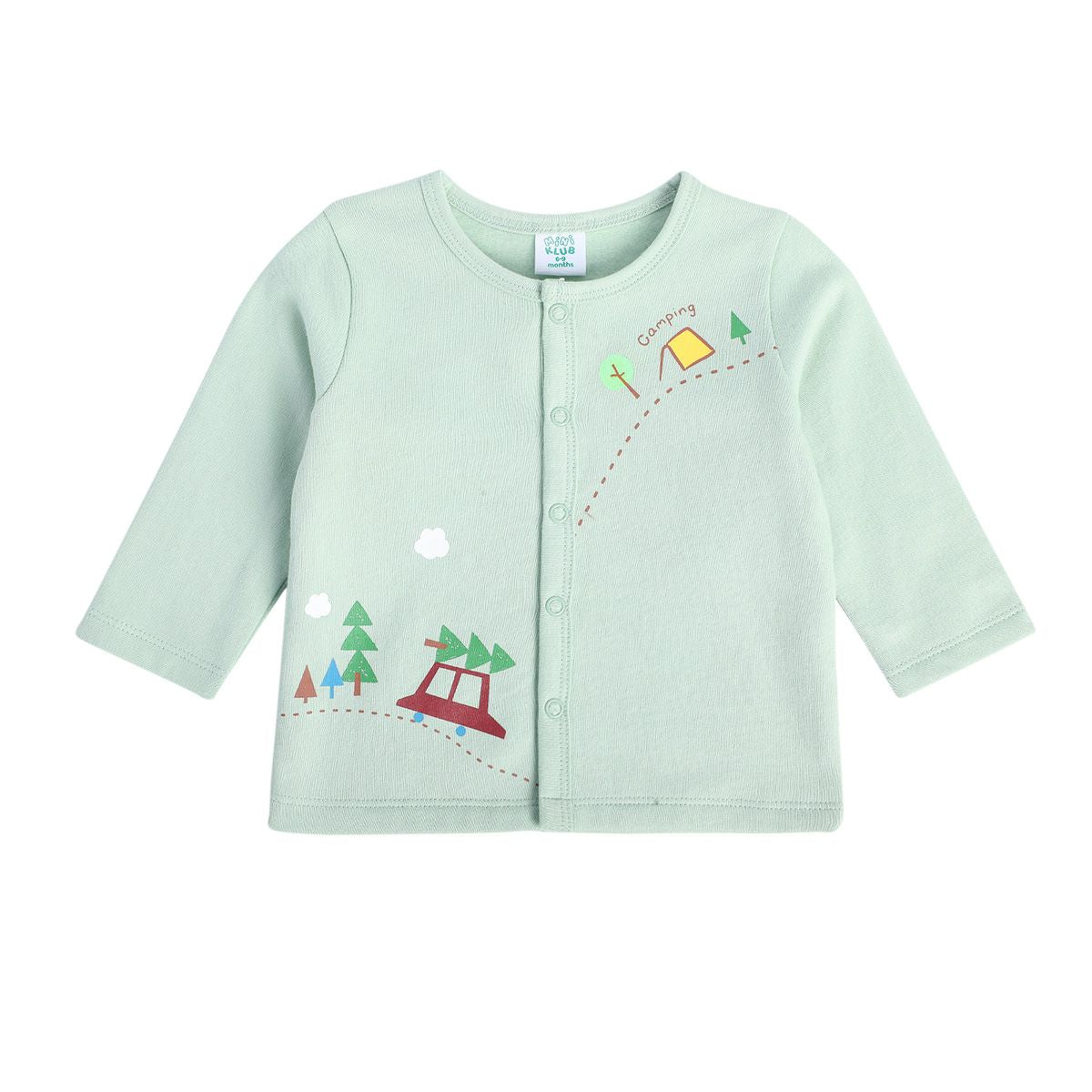 Boys Red Front Open Vest