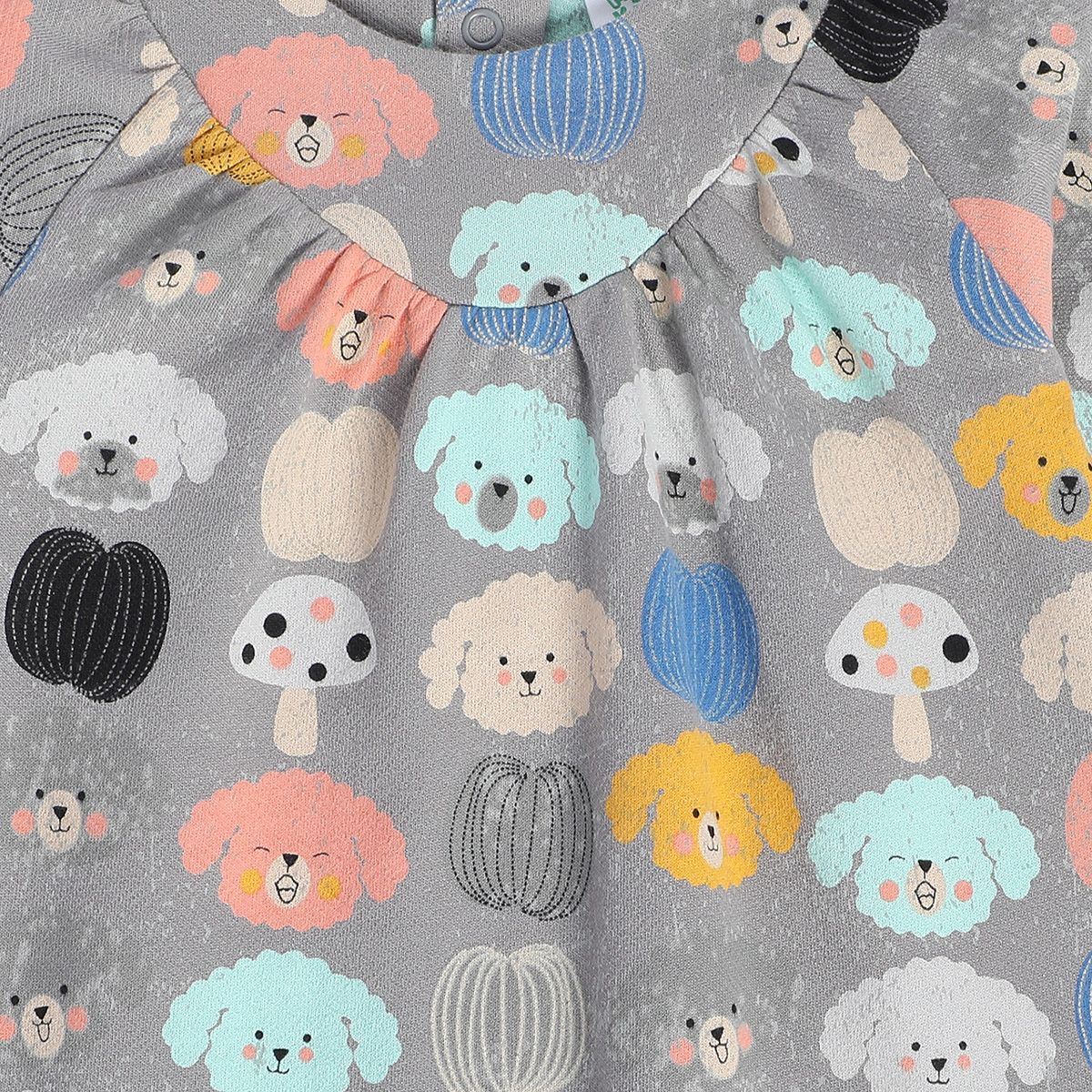 Girls Grey Pack Of 2 Dress