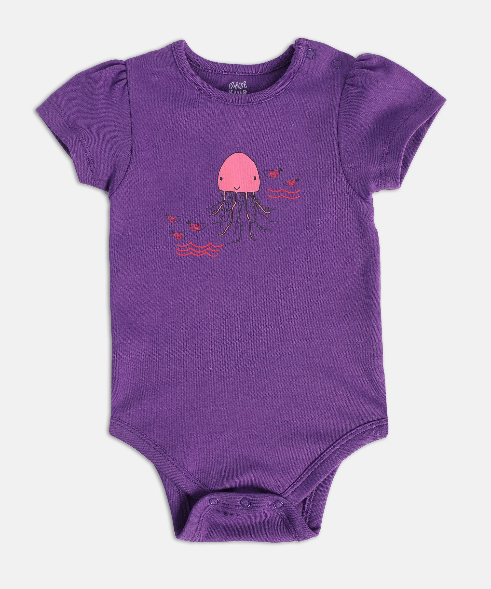 Girls Multicolor Pack Of 3 Body Suit
