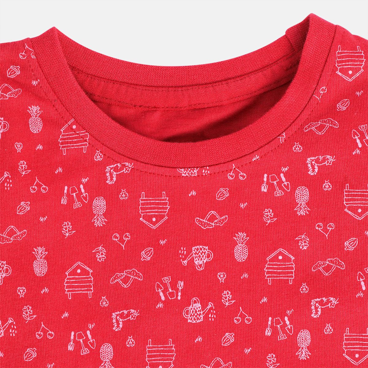 Girls Red Pack Of 2 Top And Bottom