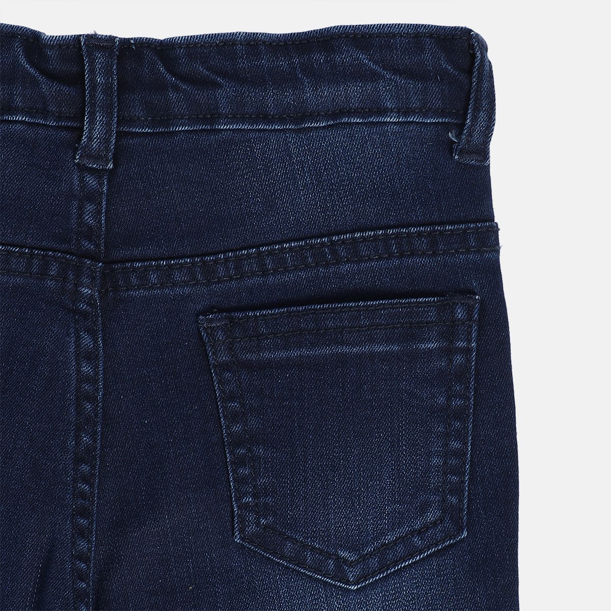 Girls Dark Blue Pack Of 1 Denim Pant