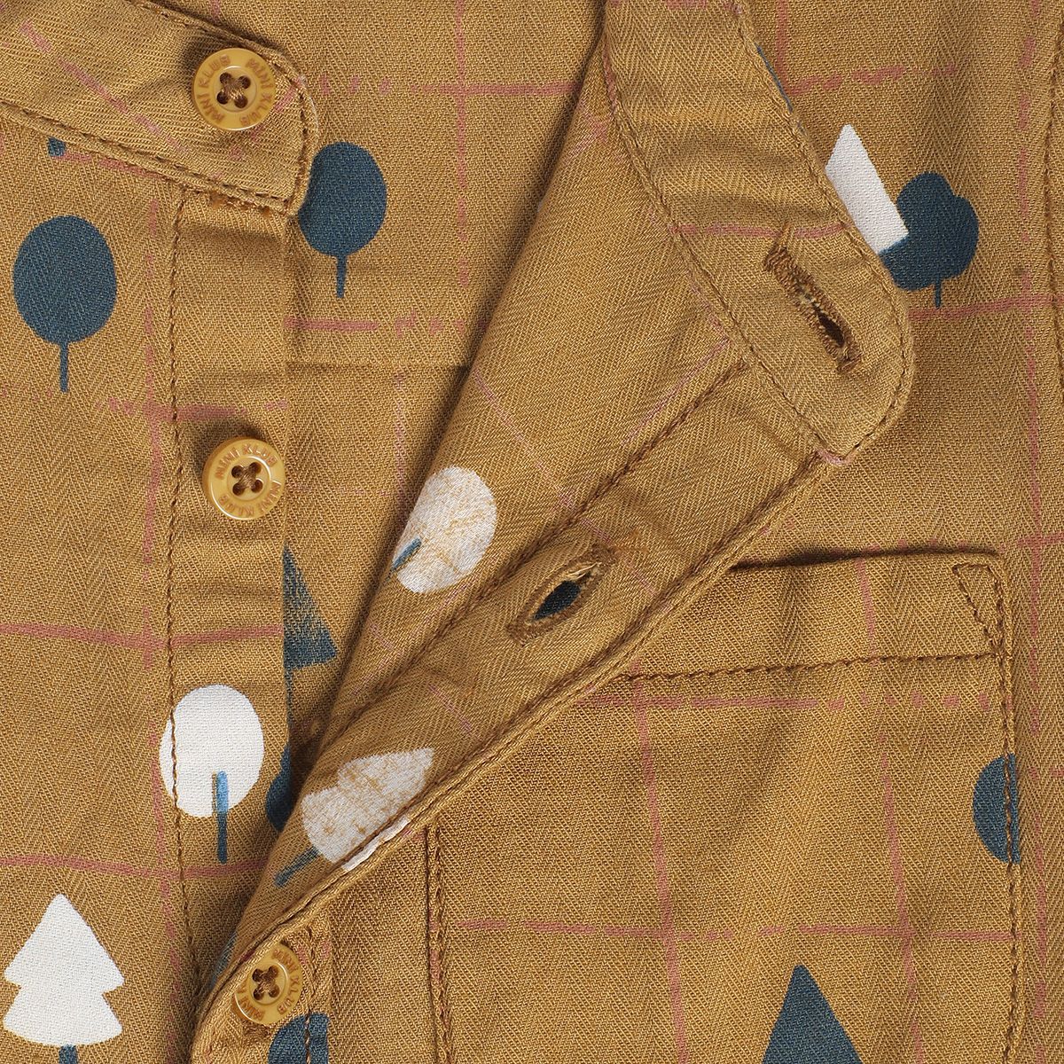 Boys Mustard Pack Of 1 Shirt