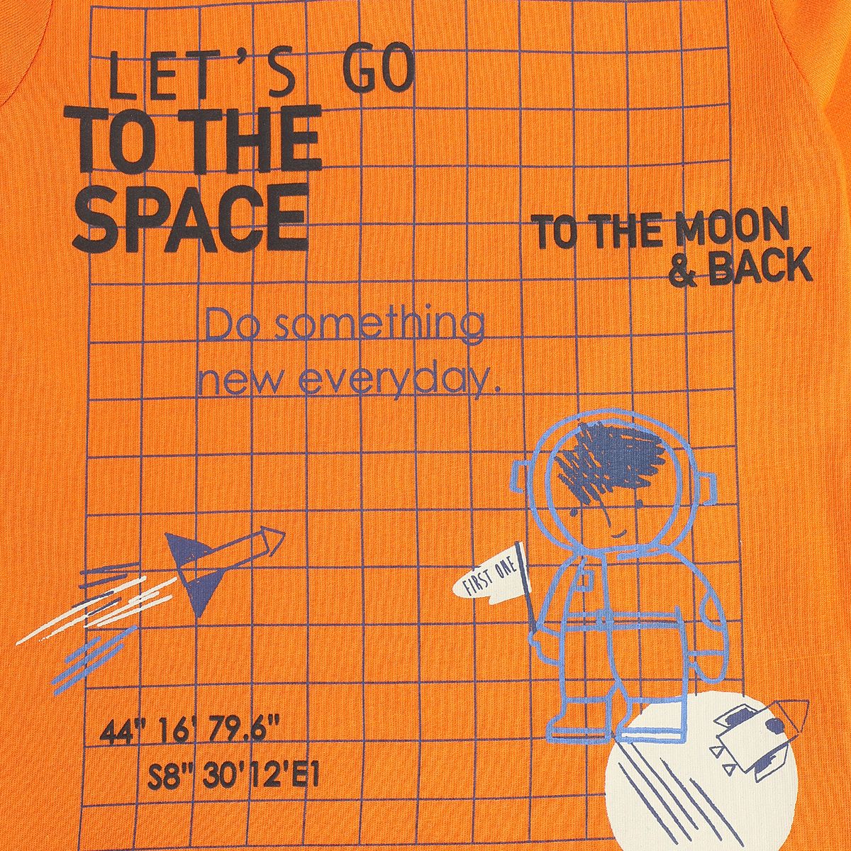 Boys Orange Pack Of 1 T-Shirt