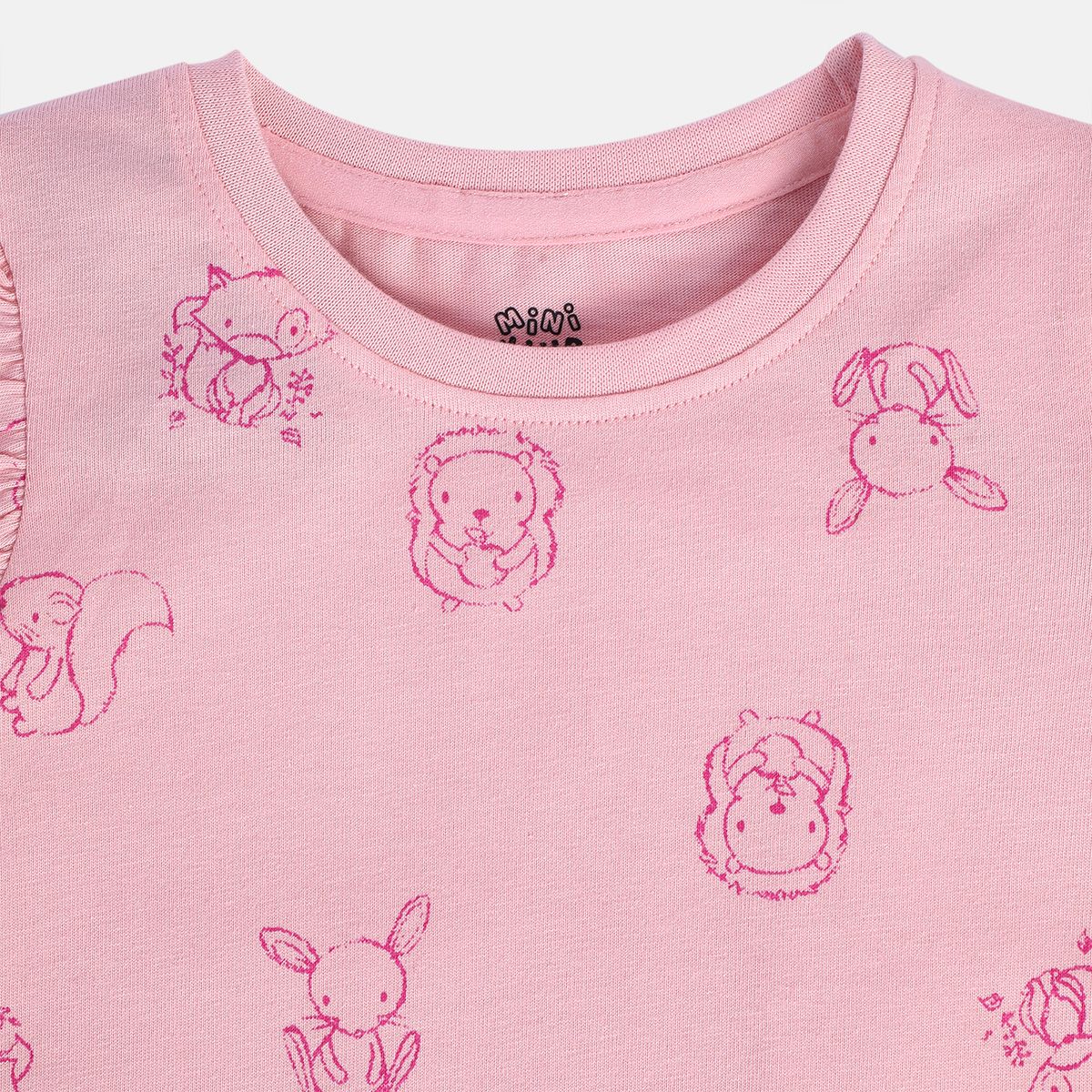 Girls Pink Pack Of 2 Top And Bottom