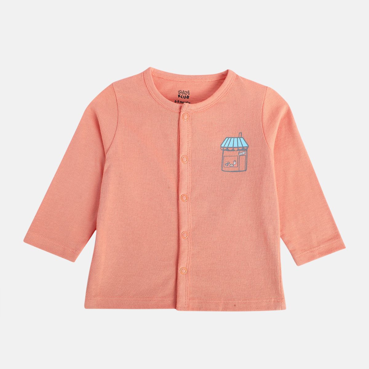 Boys Peach Front Open Vest