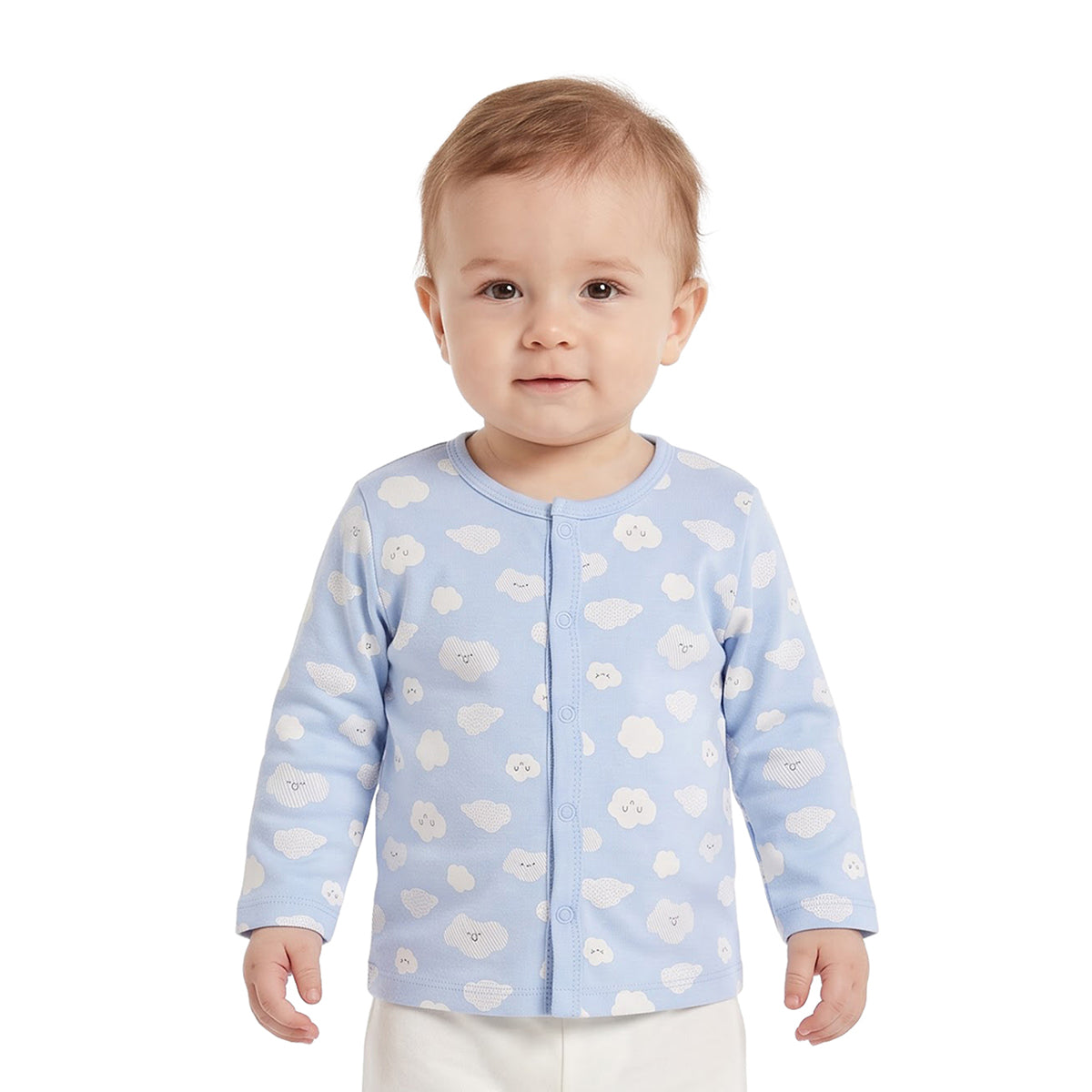 Baby Boys Blue and Cream Knit Front Open Vest Pack of 2 Casual Wear