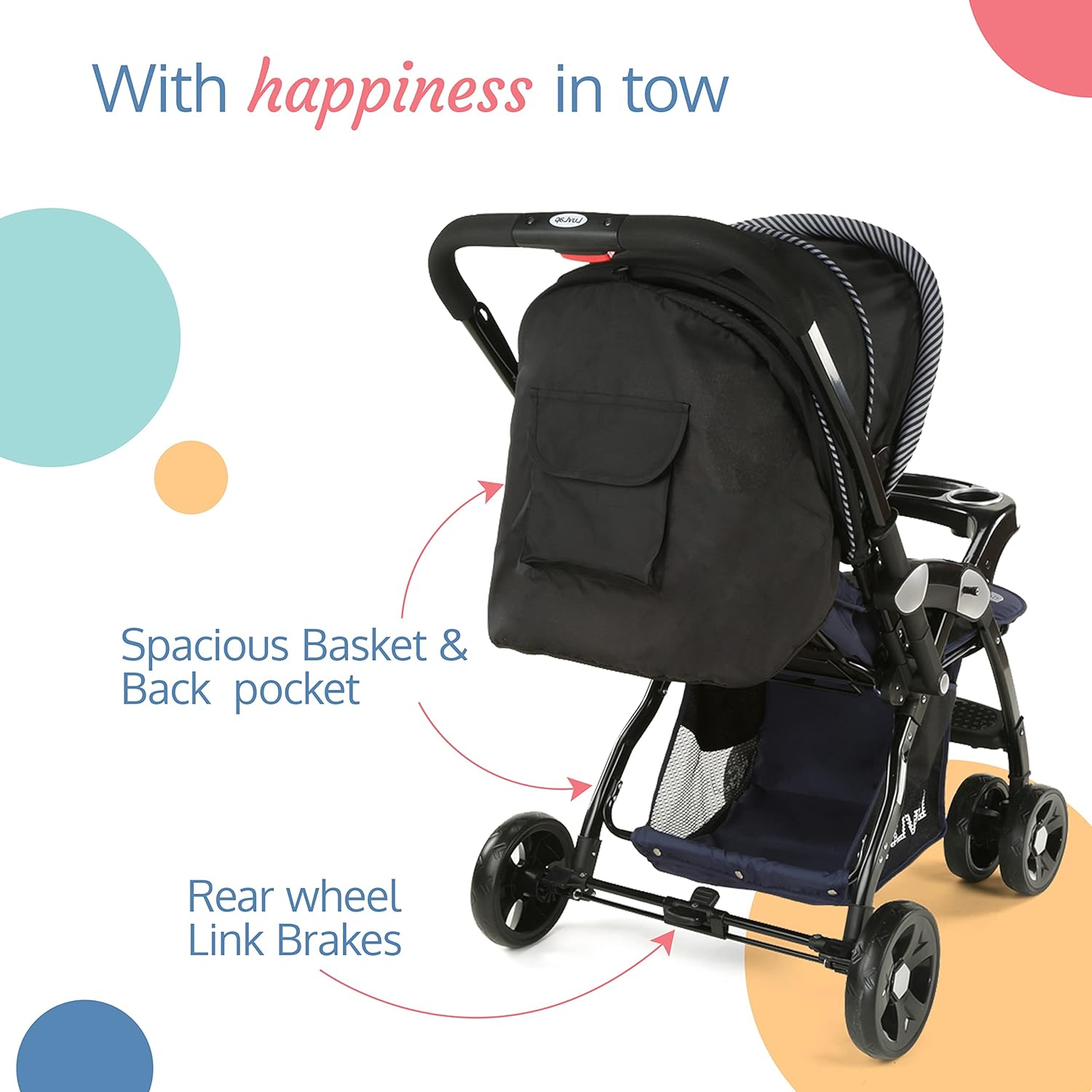 Luvlap Galaxy Stroller - Black