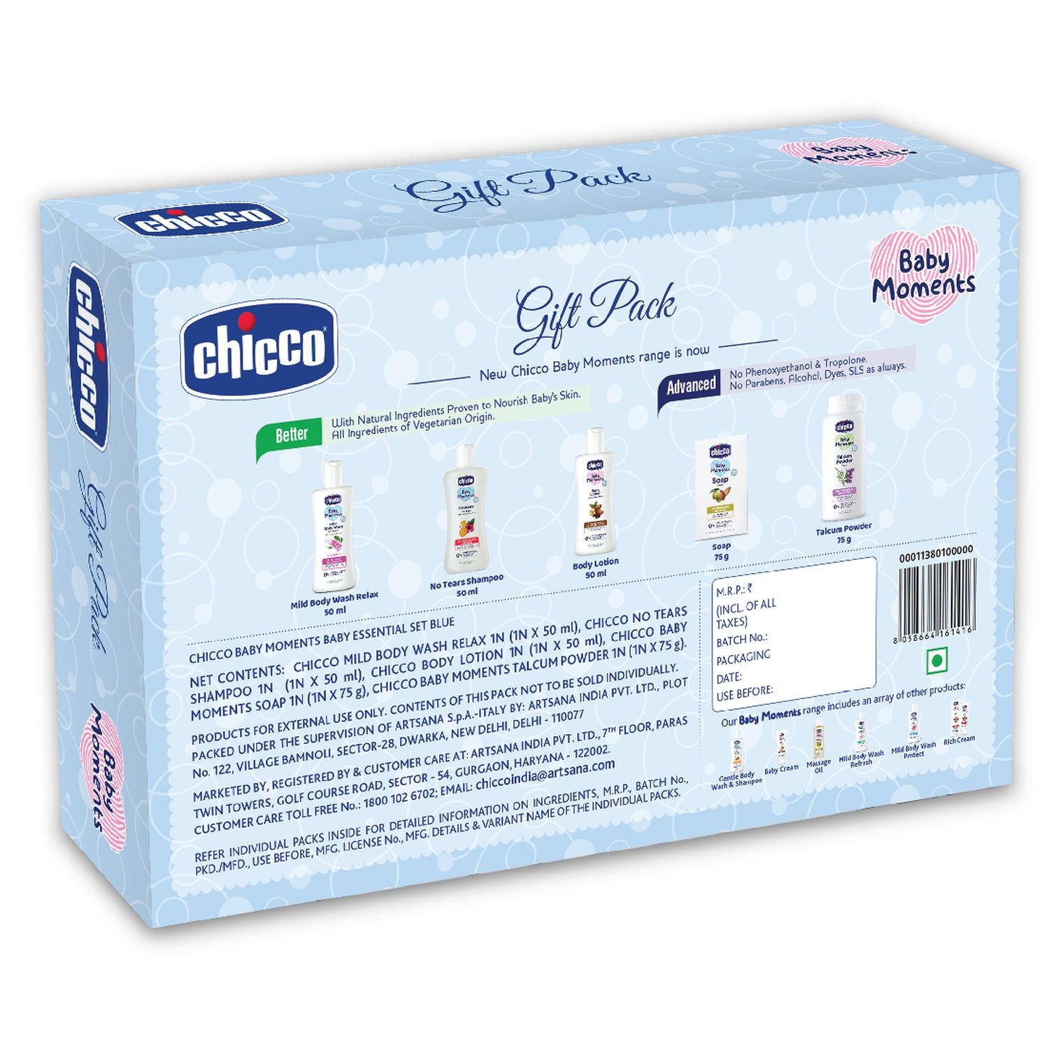 Chicco Bm Baby Essential Set Blue