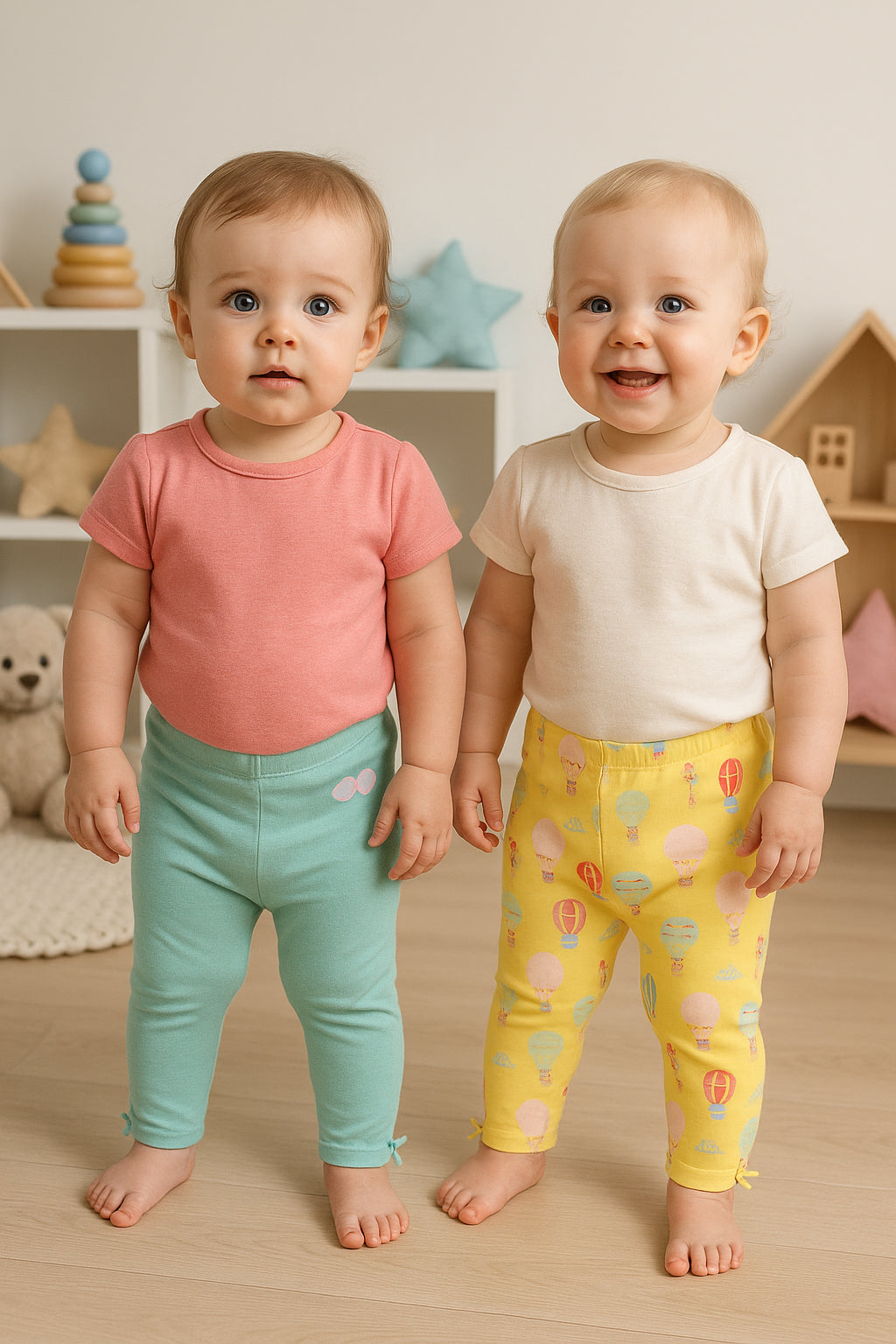 Girls Yellow/Blue Legging