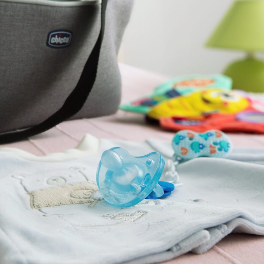 Chicco Soother Ph.Soft Blue Sil 0-6M 1Pc B