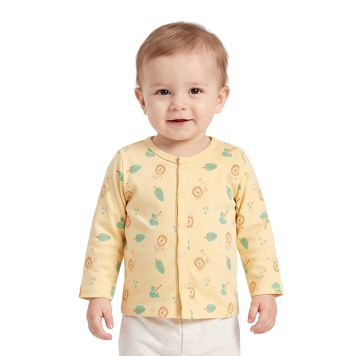 Baby Boys Blue and Yellow Knit Front Open Vest Pack of 2 Casual Wear