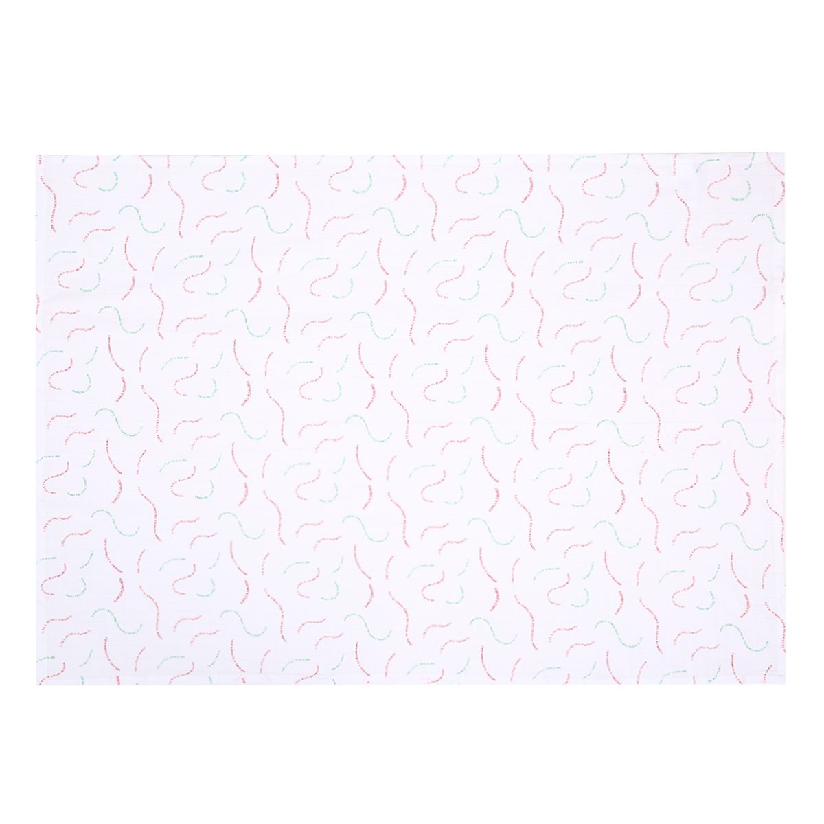 Baby Girls Apple Print Cotton Blankets Pack of 2, Multicolour