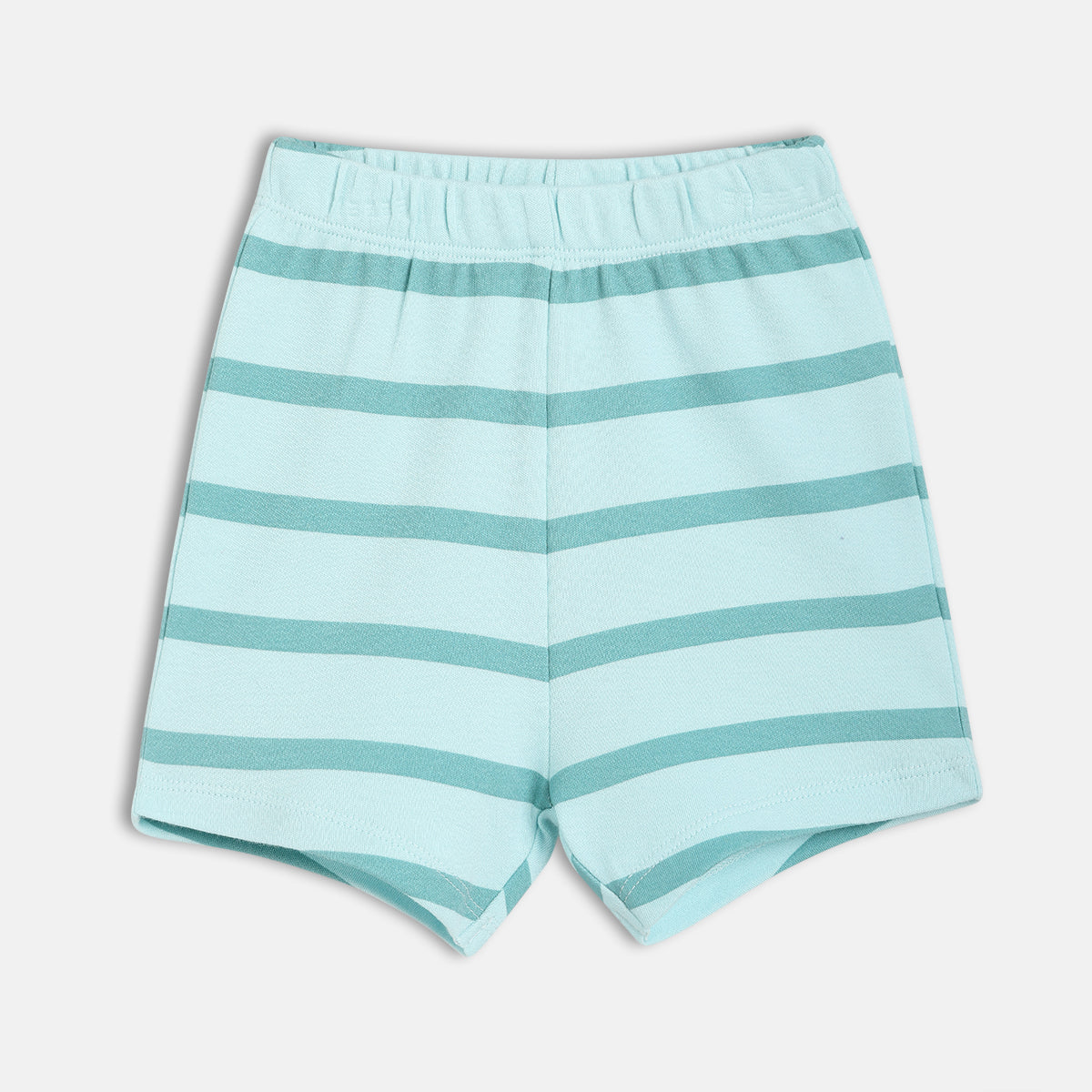 Boys White/Blue Thigh Length Shorts