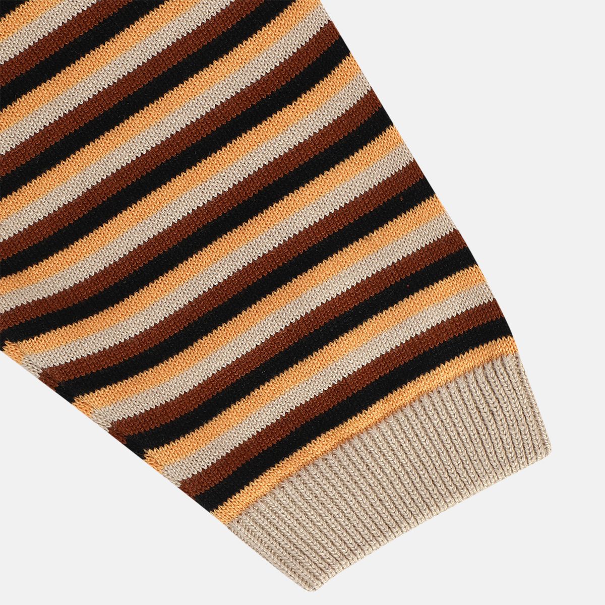 Boys Cotton Full Sleeves Animal Embroidered Clothing Set - White & Brown